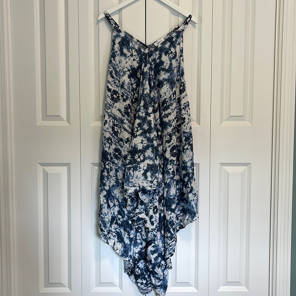 Blue Wide Leg Romper - NWOT